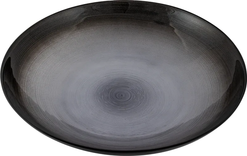 Πιατέλα Βαθιά Γυάλινη Alice Grey 30cm