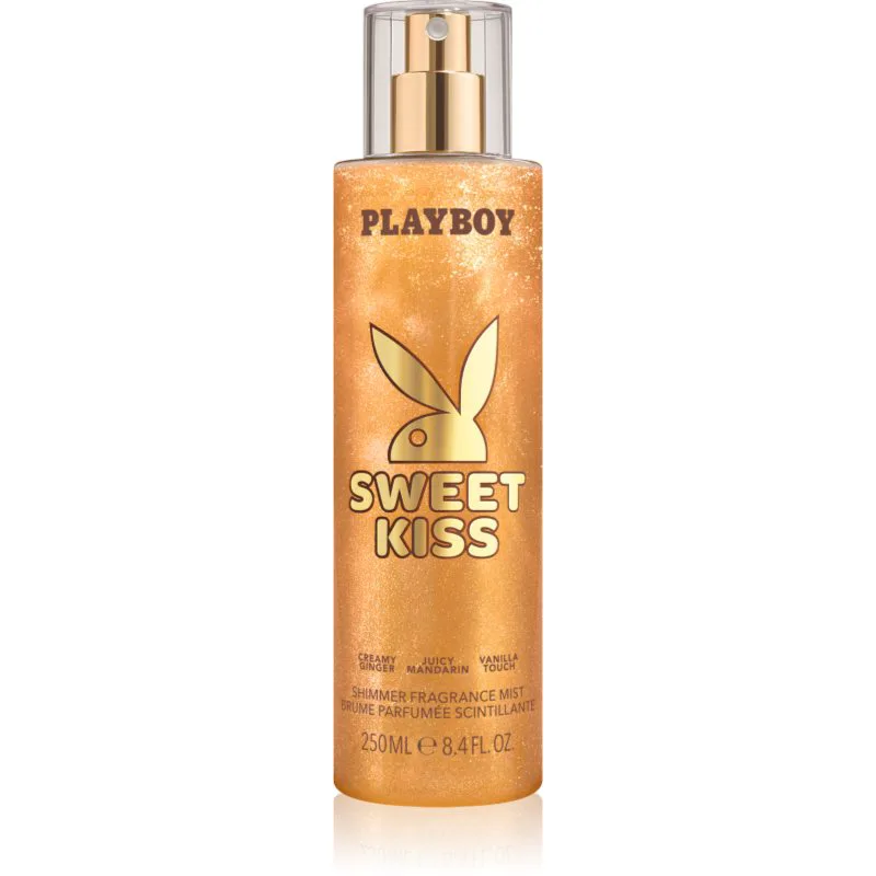 Playboy Sweet Kiss Σπρεϊ σώματος με στρας για γυναίκες 250 ml