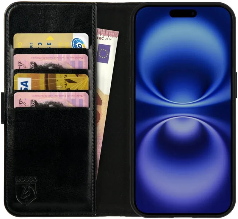 Θήκη Apple iPhone 16 Plus - Κόκκινο Element PU Πορτοφόλι - Black (8719246453878)