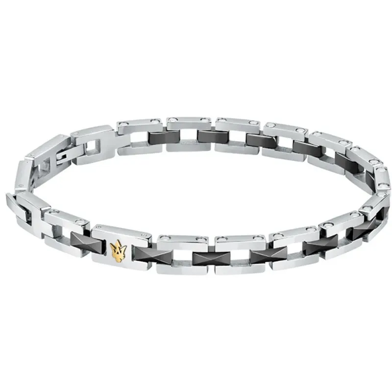 Ανδρικό βραχιόλι Maserati Ceramic Stainless Steel JM422ATZ16 JM422ATZ16 Ατσάλι