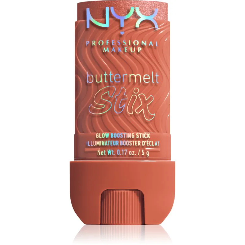 NYX Professional Makeup Buttermelt Glow Stix λαμπρυντική μπάρα απόχρωση 07 That's On Melt 5 γρ
