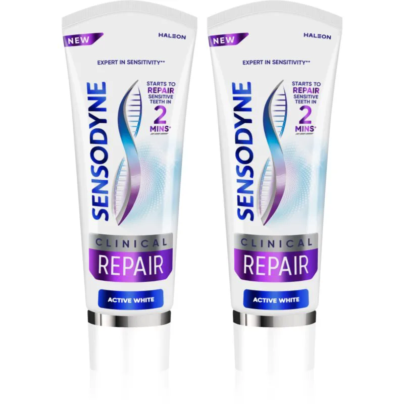 Sensodyne Clinical Repair Active White οδοντόκρεμα 2x75 ml