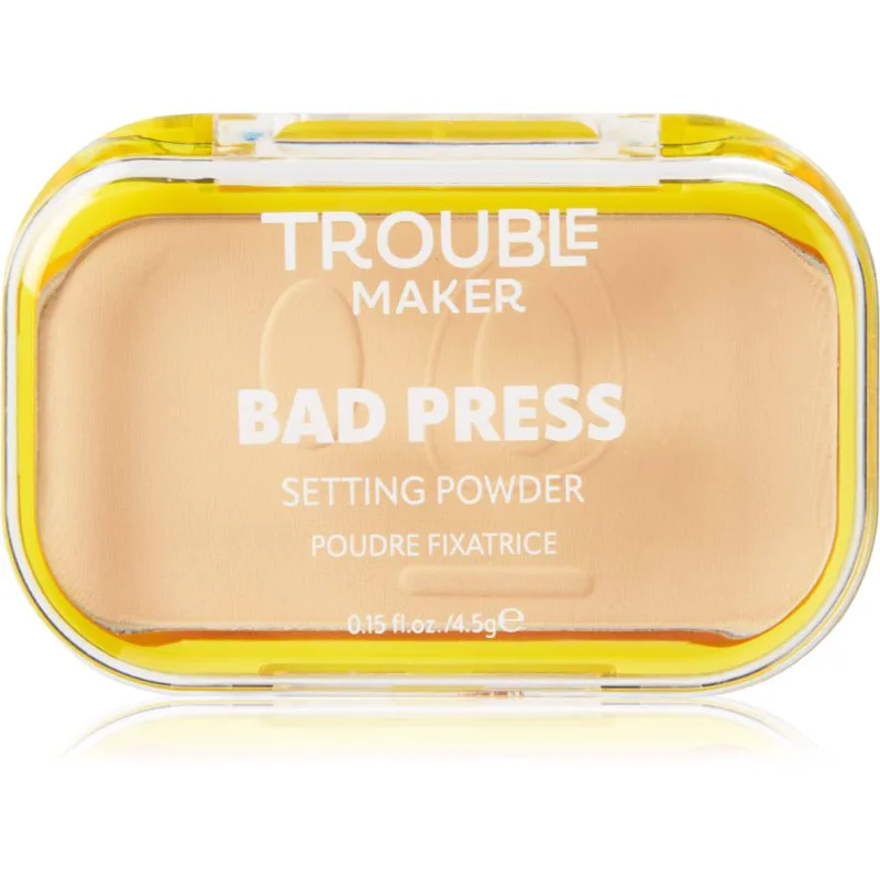 Trouble Maker Bad Press Setting Powder σταθεροποιητική πούδρα απόχρωση Click Bait Light 4.5 γρ