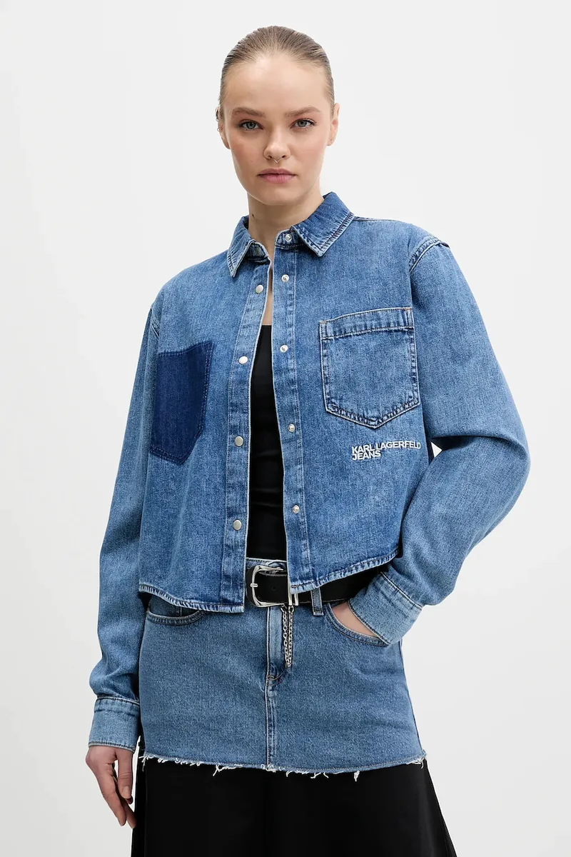 Karl Lagerfeld Jeans Τζιν πουκάμισο Karl Lagerfeld Jeans