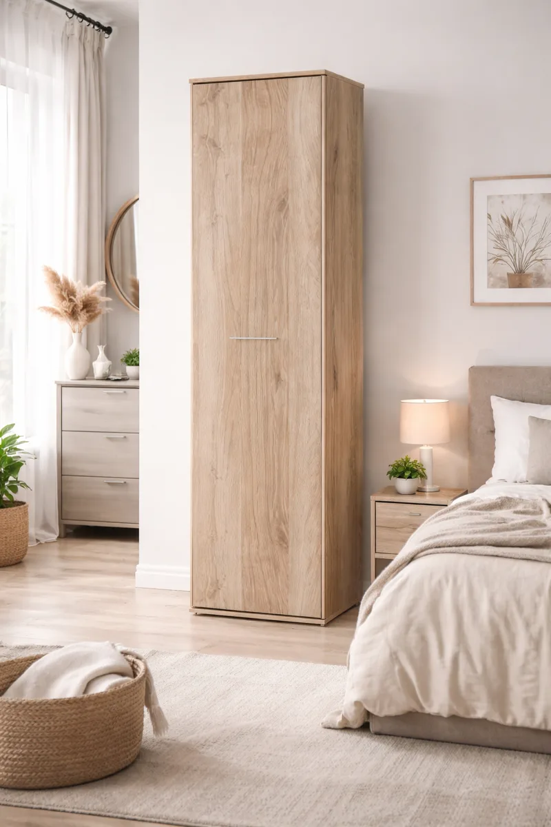 Ντουλάπα μονόφυλλη, 55x36x175.5, Modul 66, Genomax