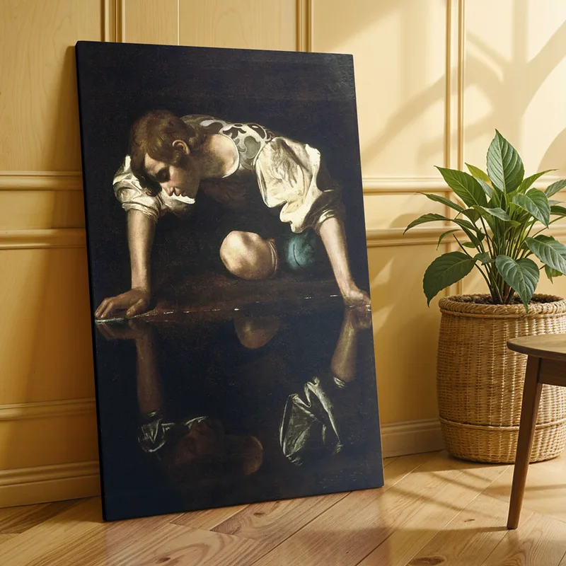 OUTLET Πινακας σε καμβά CARAVAGGIO - NARCISSUS 40cm x 65cm