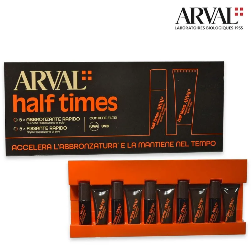 Arval half times 5 tanning ampoules + 5 quick-setting ampoules 10ml