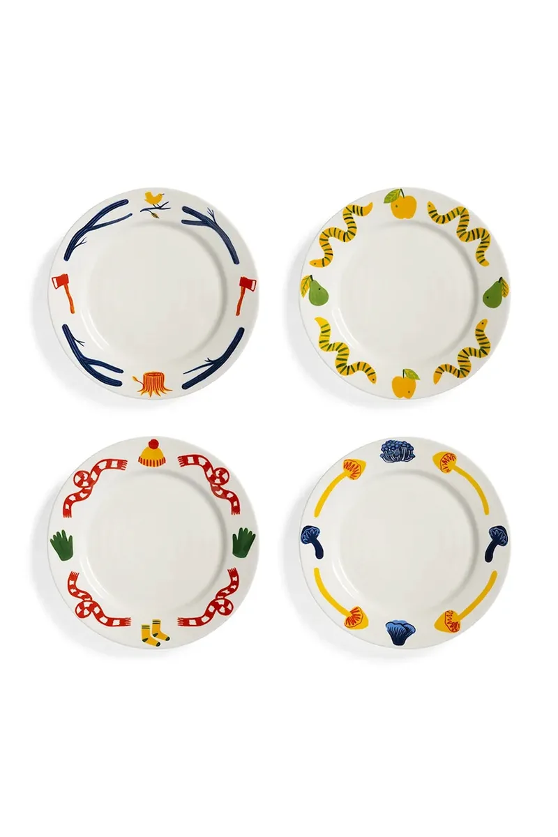 Σετ πιάτων γλυκού &k amsterdam haines 22 cm 4-pack