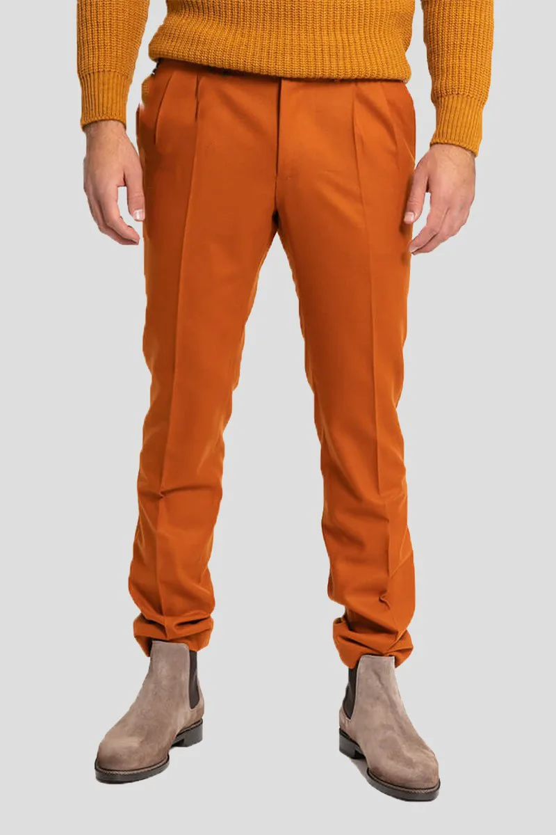 BERWICH Ανδρικό Πορτοκαλί Raffi Tailored Trousers/Orange
