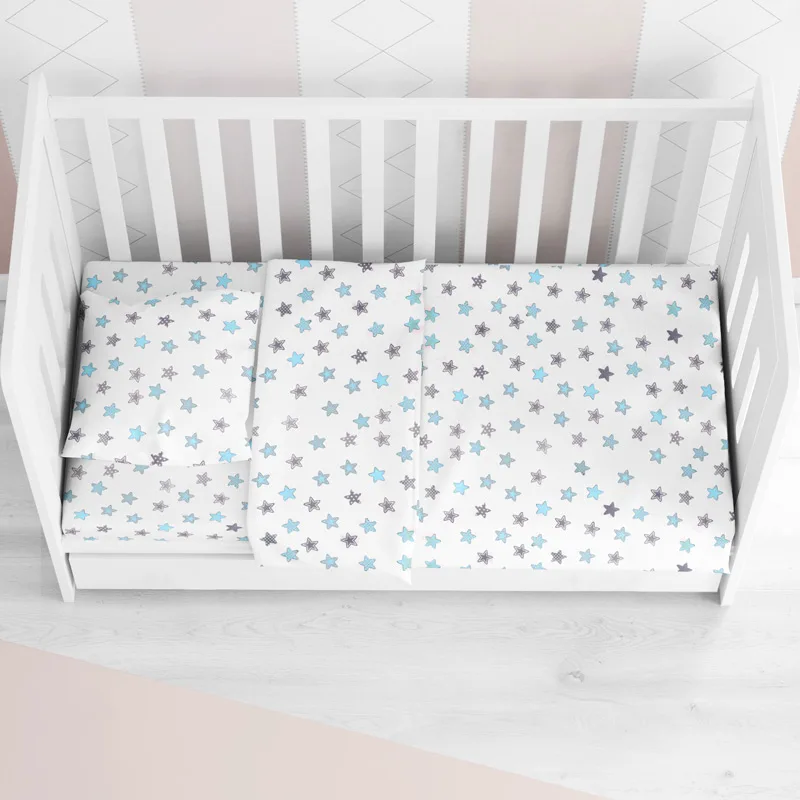 Παπλωματοθήκη Κούνιας 120x160 Dimcol Star 104 Blue 120x160