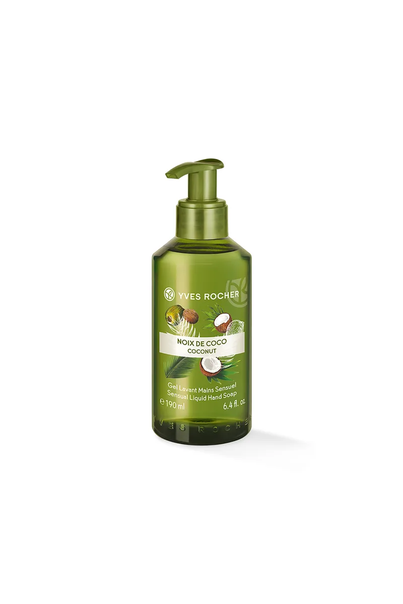 Yves Rocher Liquid Hand Soap Coconut Bottle - Υγρό Σαπούνι Χεριών Καρύδα 190 ml - 50336