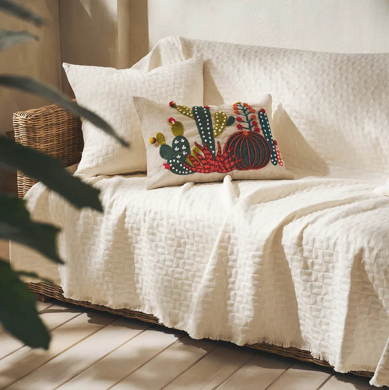 Ριχτάρι Tετραθέσιου Καναπέ (180x350) Gofis Home Eliena Ivory 402/05