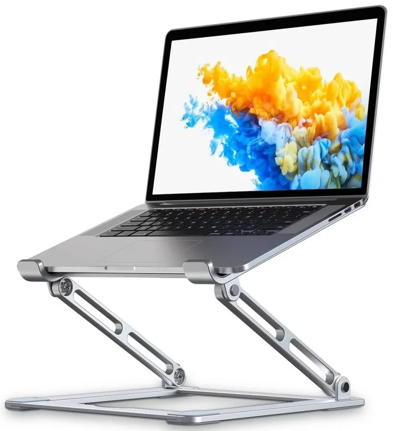 Tech-Protect ProDesk Universal Laptop Stand - Ρυθμιζόμενη Βάση Αλουμινίου για Laptop έως 17" - Silver (9589046919398)