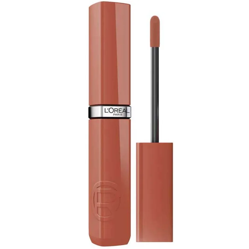 L'Oreal Paris Infaillible Laque Resitance Liquid Lipstick Υγρό Λαμπερό Κραγιόν για Έντονο Χρώμα Μακράς Διάρκειας 4.3ml - 213 Smocked Rose