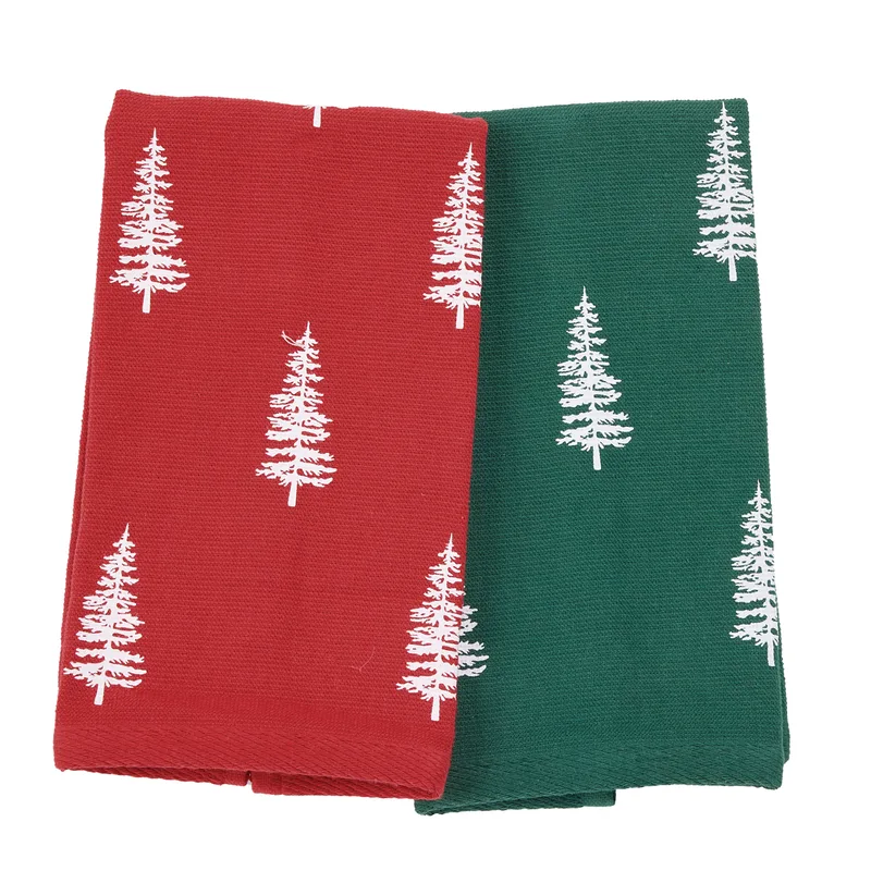 Das home christmas ποτηροπανα σετ 2τμχ 30x50 0815 green, red