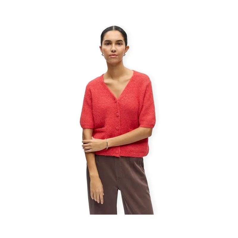 Μπουφάν / Ζακέτες Object Saggia Re Cardigan - Poinsettia
