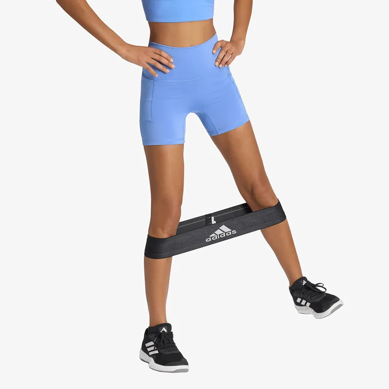Κολάν adidas 3 Stripes Studio All Me Booty Short Leggings Blue Fusion M