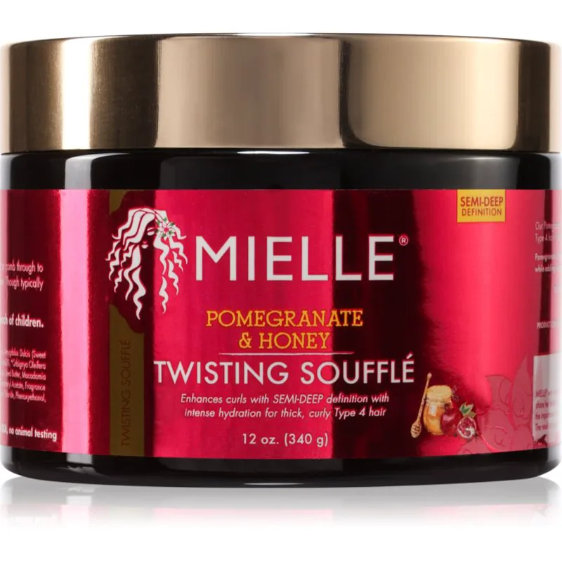 Mielle Pomegranate & Honey Twisting Soufflé κρέμα μαλλιών για σπαστά και σγουρά μαλλιά 340 γρ