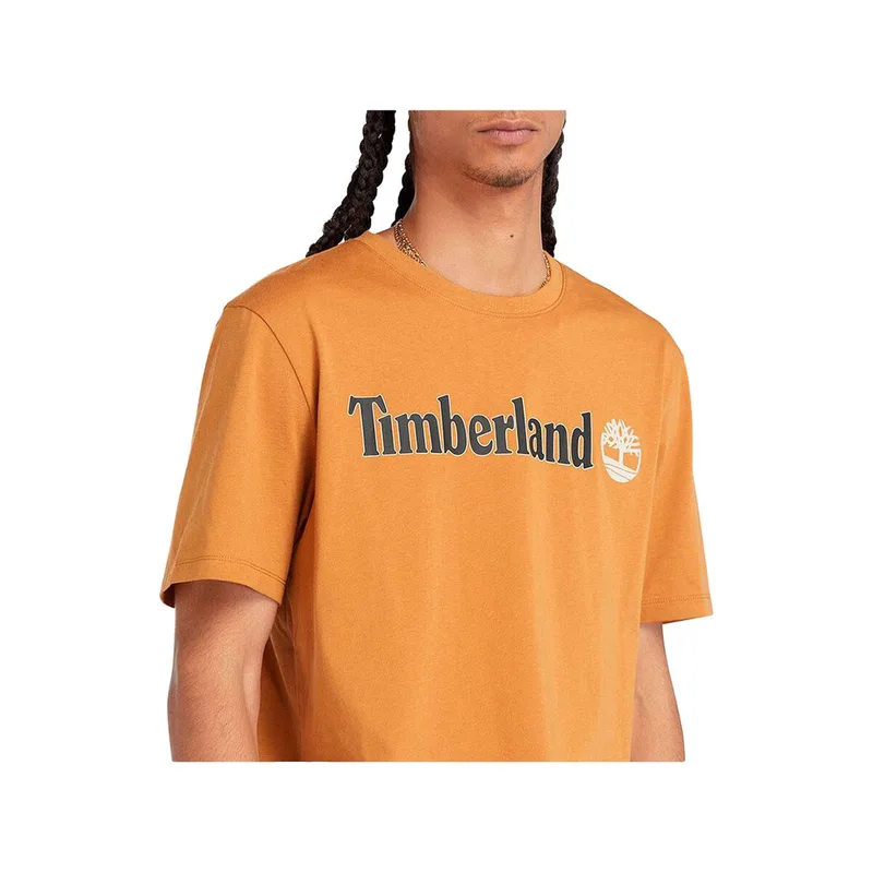 T-shirt με κοντά μανίκια Timberland T-shirt 100% coton orange