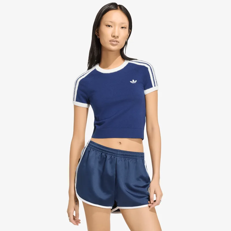 T-shirt adidas Knitted T-Shirt Dark Blue/ White M