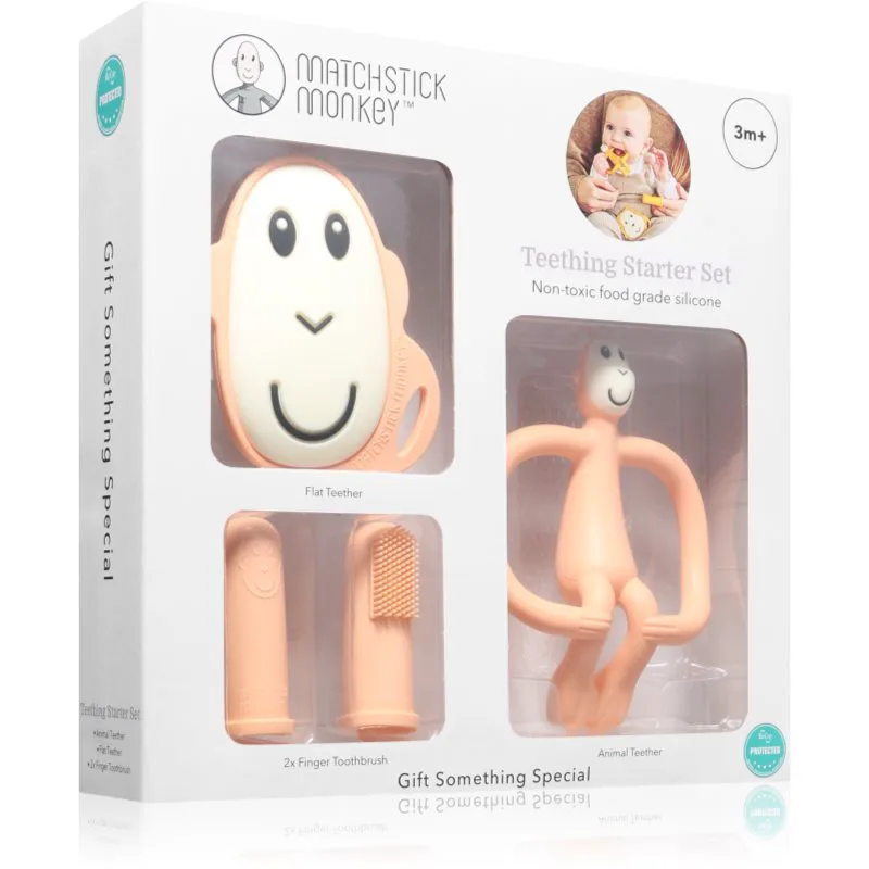Matchstick Monkey Starter Set Monkey Peach σετ δώρου για παιδιά 3m+ 1 τμχ