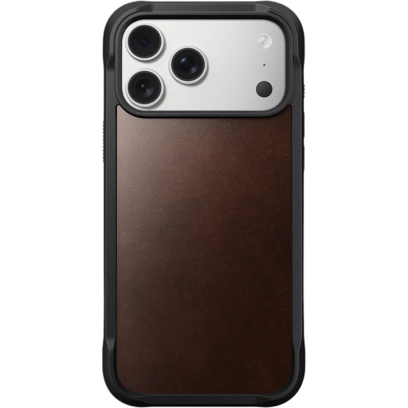 Θήκη iPhone 17 Pro Max Nomad Rugged Leather Case Horween Ανθεκτική Δερμάτινη με MagSafe - Rustic Brown (NM011796858)