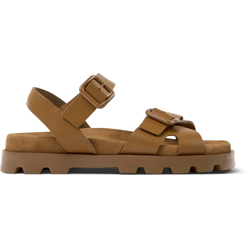 CAMPER Brutus Sandal - Πέδιλα Για Γυναικεία - Καφέ, Μέγεθος 41, Smooth leather