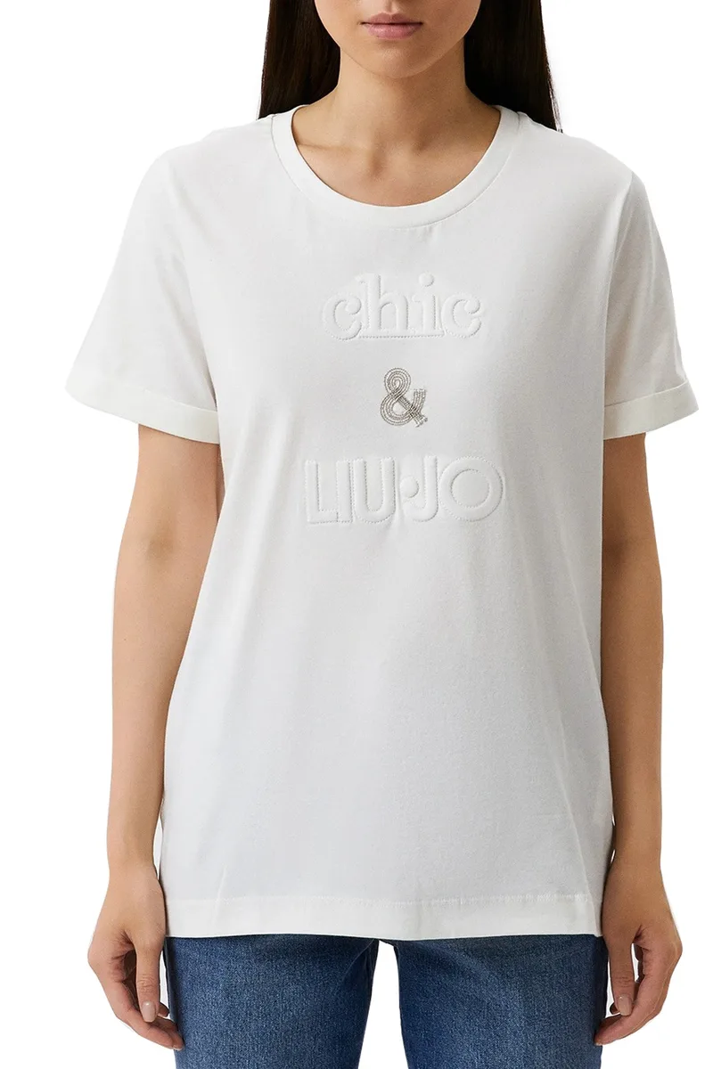 Μπλούζα Κοντομάνικη Liu Jo Sport Maxi Jersey TF2019J0088-10604 Γυναικείο