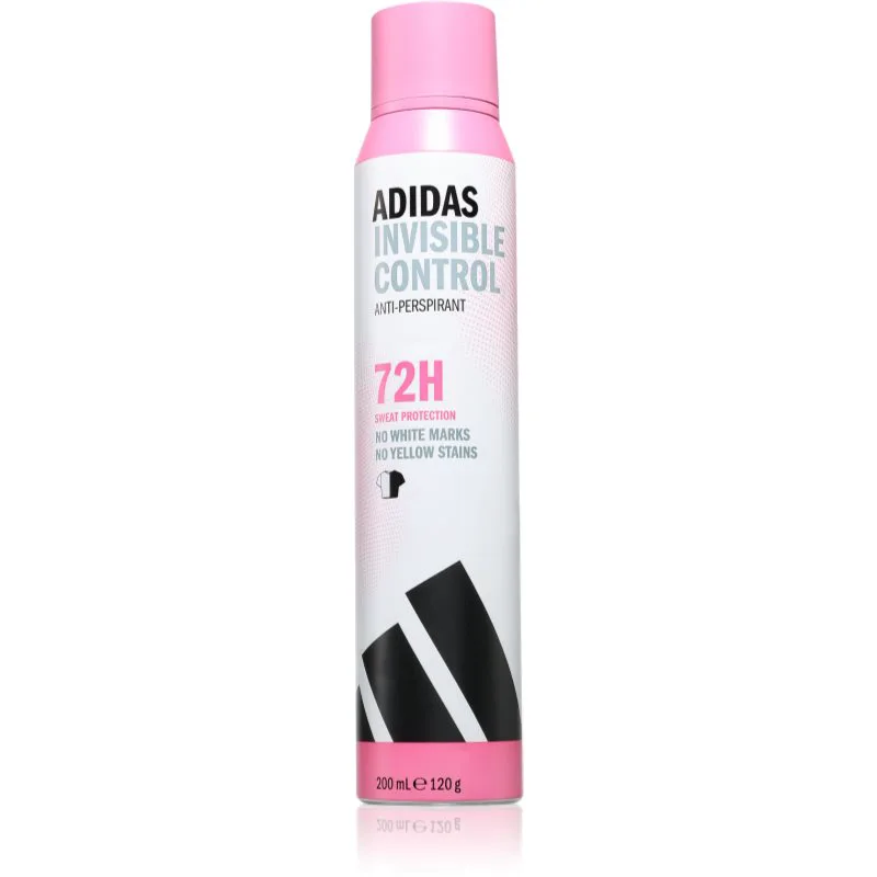 Adidas Invisible Control αντιιδρωτικό για την αντιμετώπιση των λευκών κηλίδων 200 ml