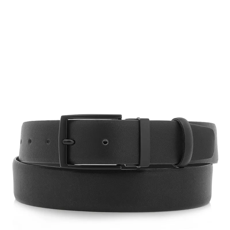 Guy Laroche Ανδρική Δερμάτινη Ζώνη Leather Belt GL F315/1 Μαύρο