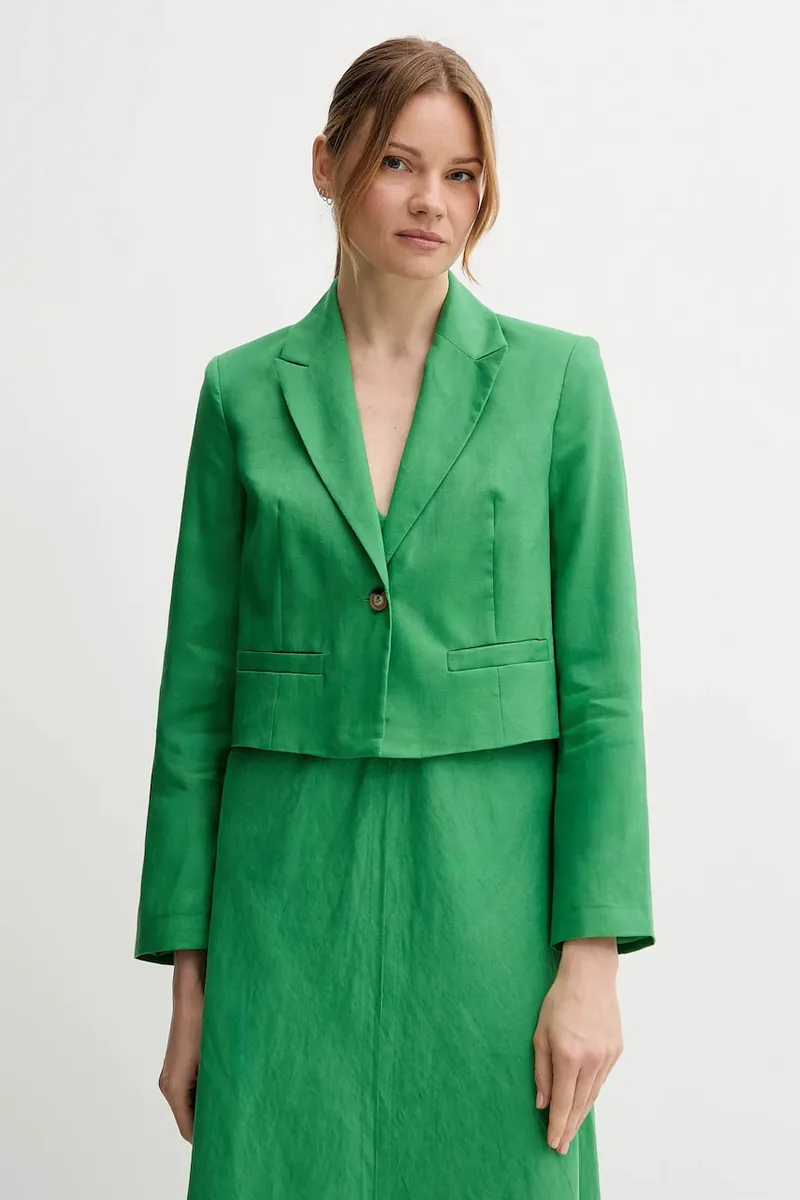 Λινό πανωφόρι United Colors of Benetton