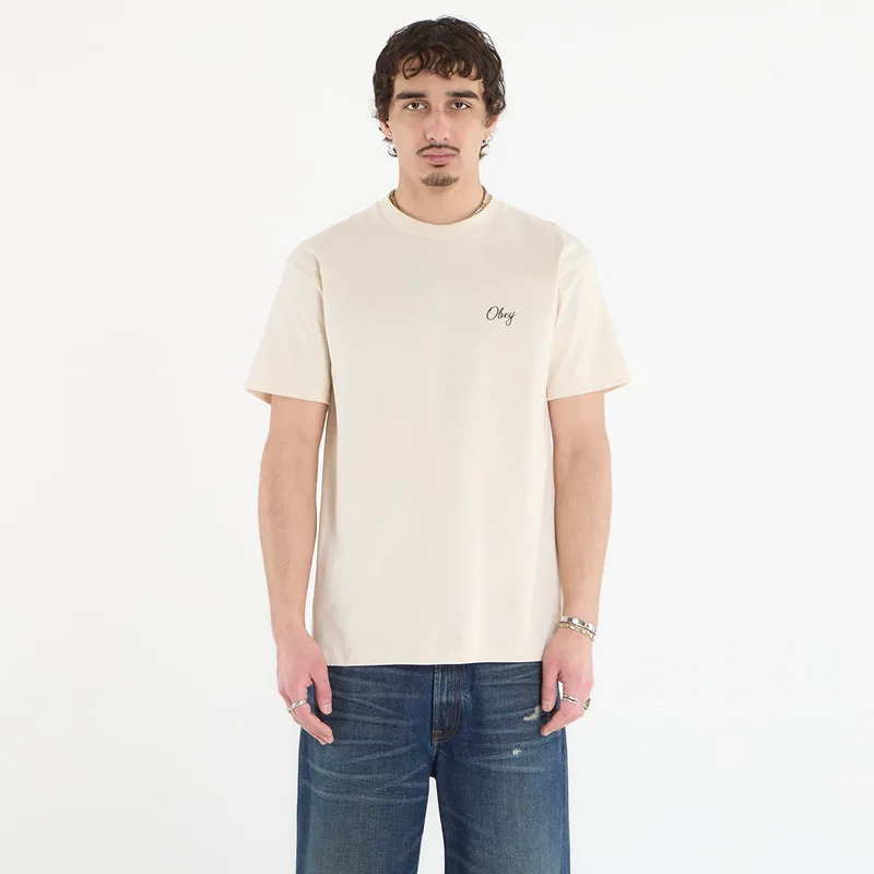 T-shirt OBEY Paper Rose Cream L