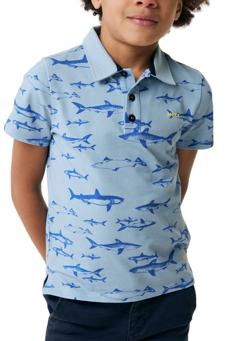 Μπλούζα Polo Mexx With All Over Print TU1420033B-Light Blue Αγόρι