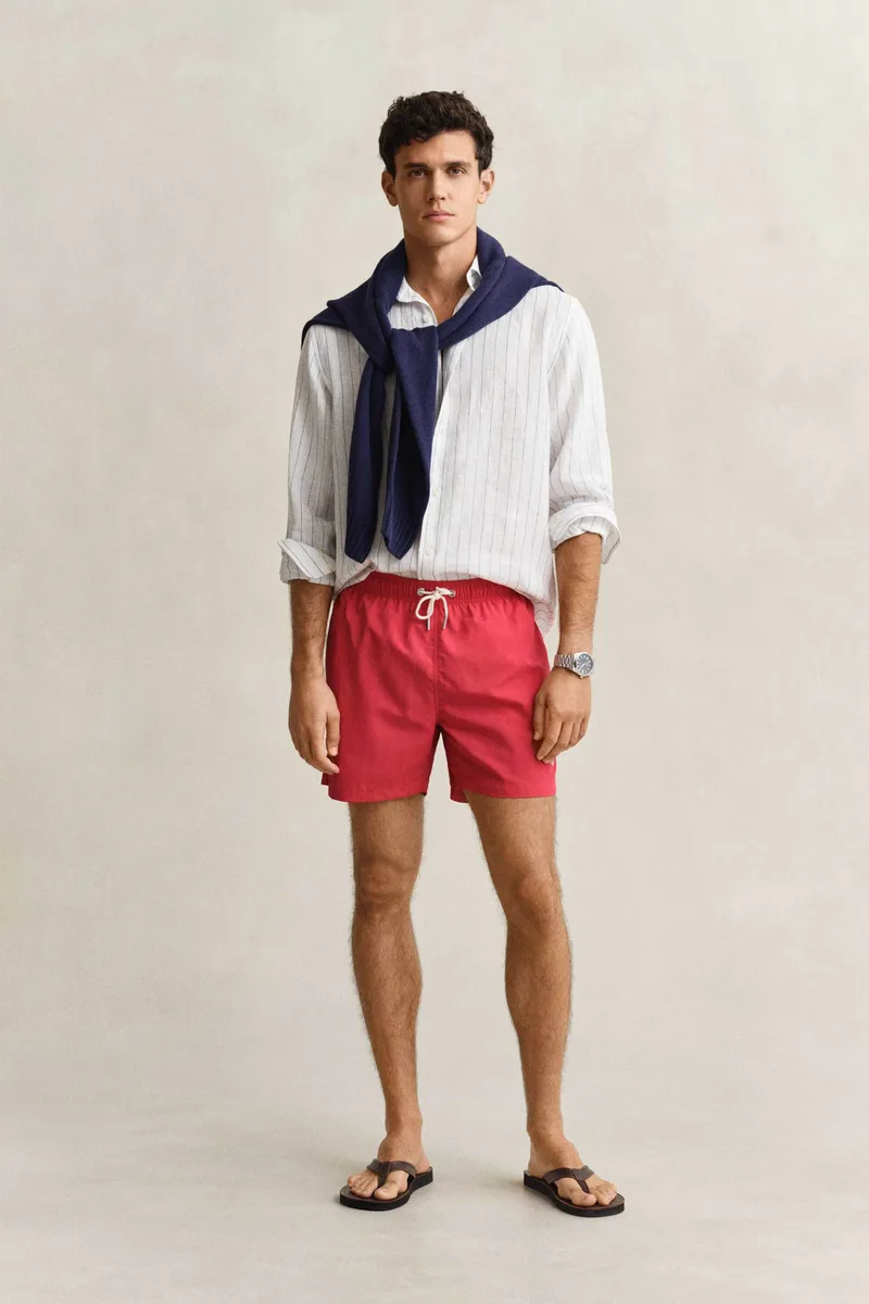 Gant ανδρικό μαγιό σορτς με κεντημένο λογότυπο Regular Fit - 920026000 Κοραλί
