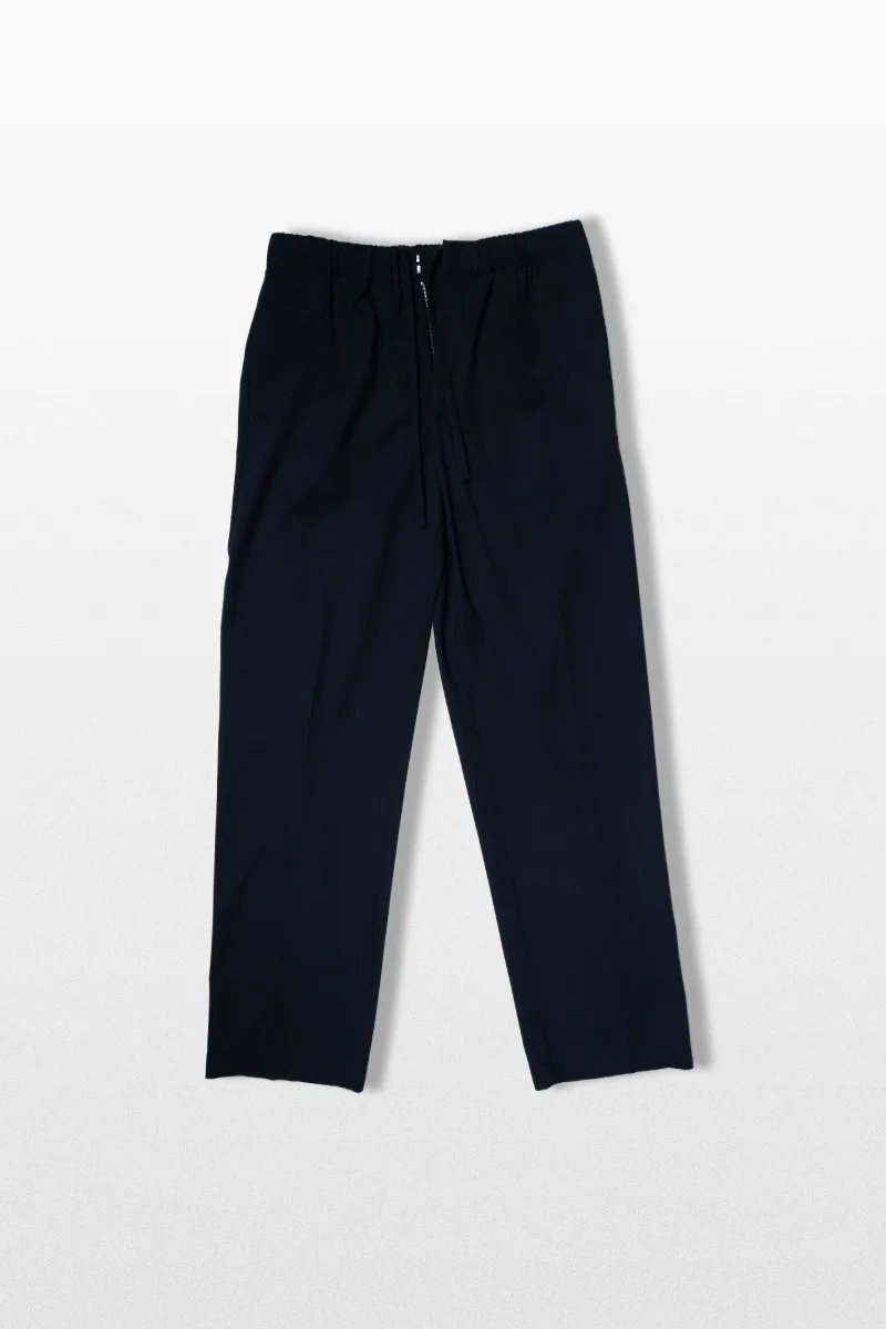 LARDINI Ανδρικό Μαύρο Clean-Cut Wool Trousers