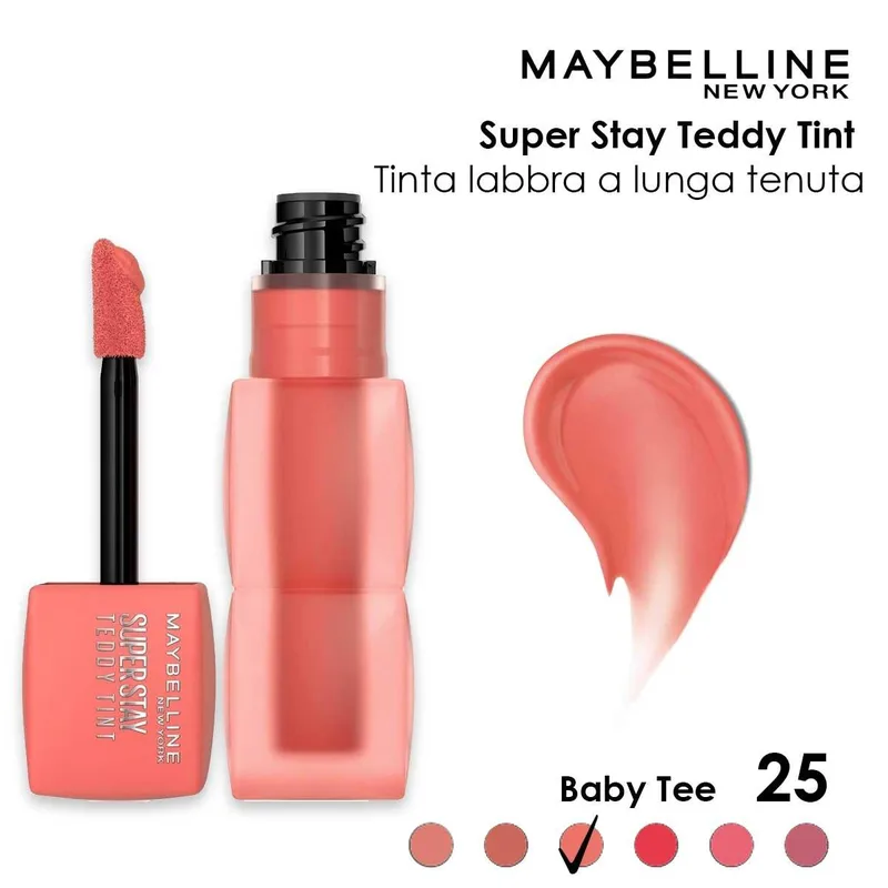 Maybelline Teddy tint lip tint velvety matte effect 25
