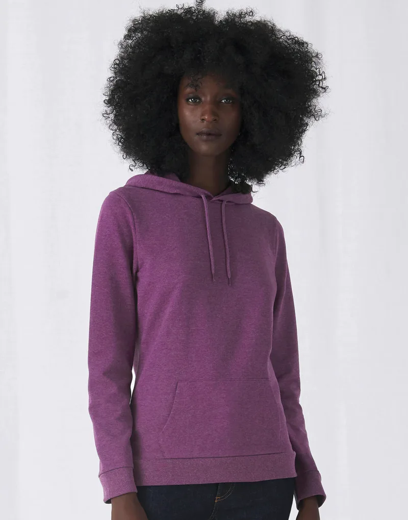 Γυναικείο Φούτερ French Terry WW04W B & C Heather Purple