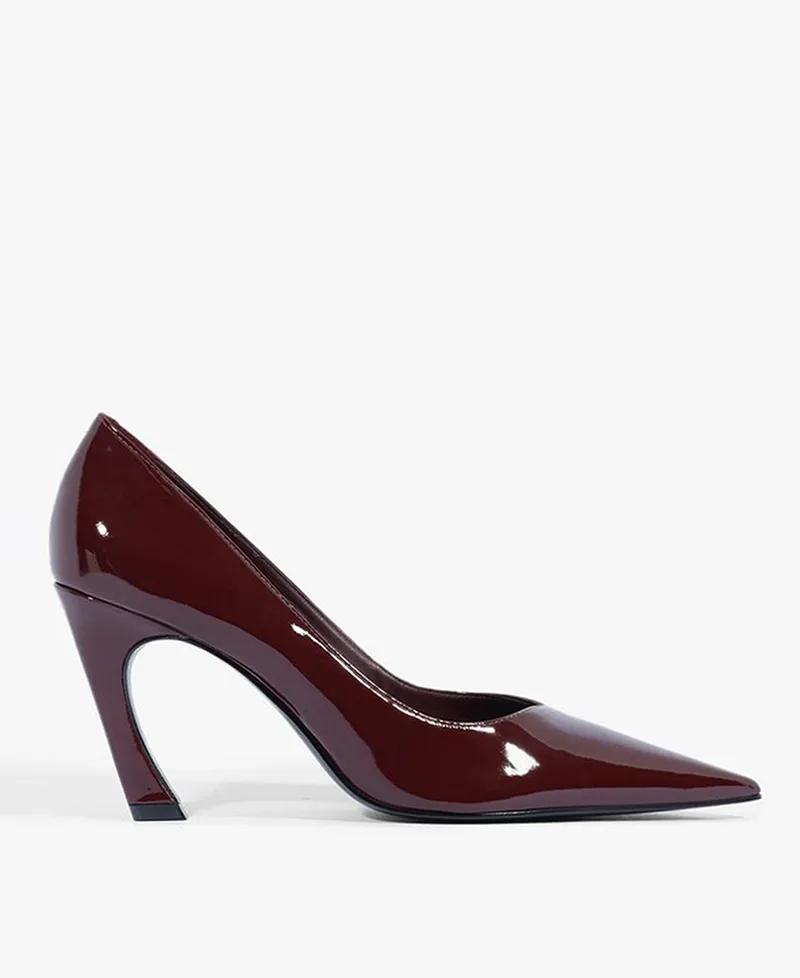 Schutz Γυναικεία Γόβα High Heel Από Λουστρίνι Με Σμιλευμένο Τακούνι