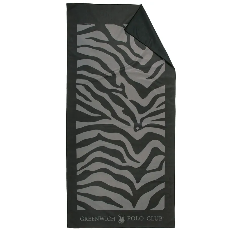 Πετσέτα Θαλάσσης Greenwich Polo Club 5204 Grey-Black 80x170