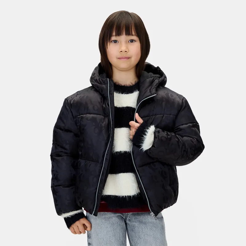 Calvin Klein Logo All Over Print Παιδικό Puffer Μπουφάν (9000250375_68372)