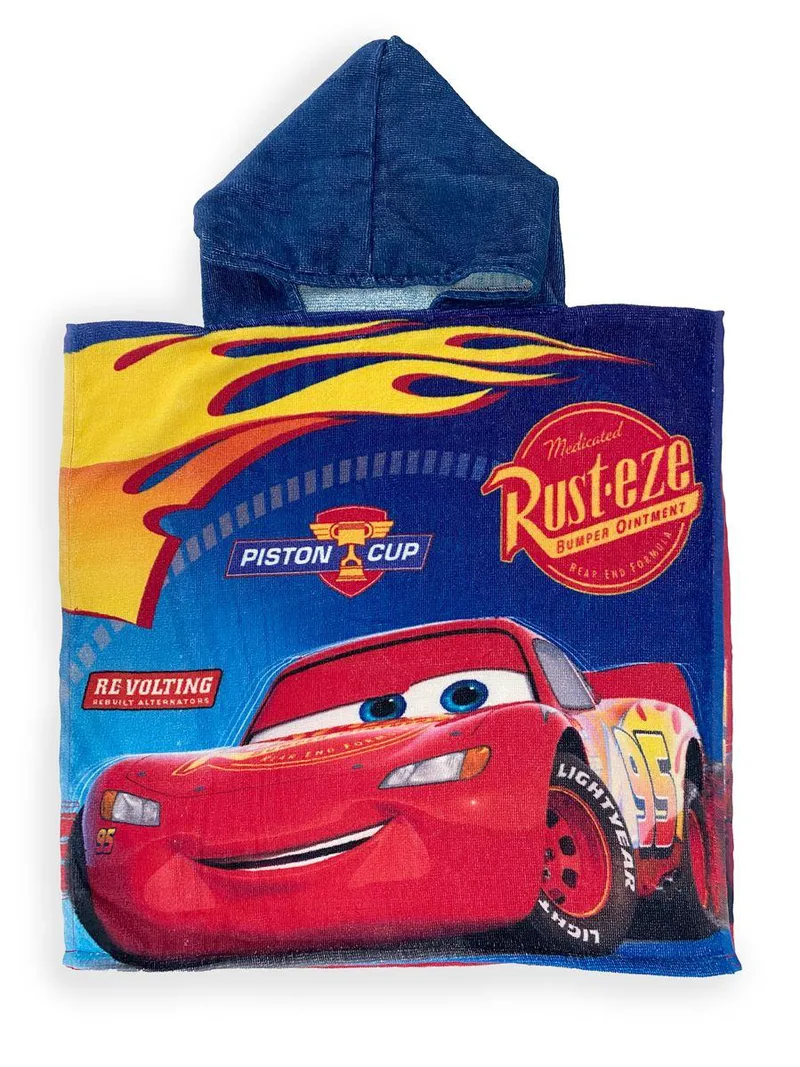 Πόντσο Θαλάσσης Quick Dry Disney Home Cars 23 50X100 Blue 100% Microfiber Μπλε