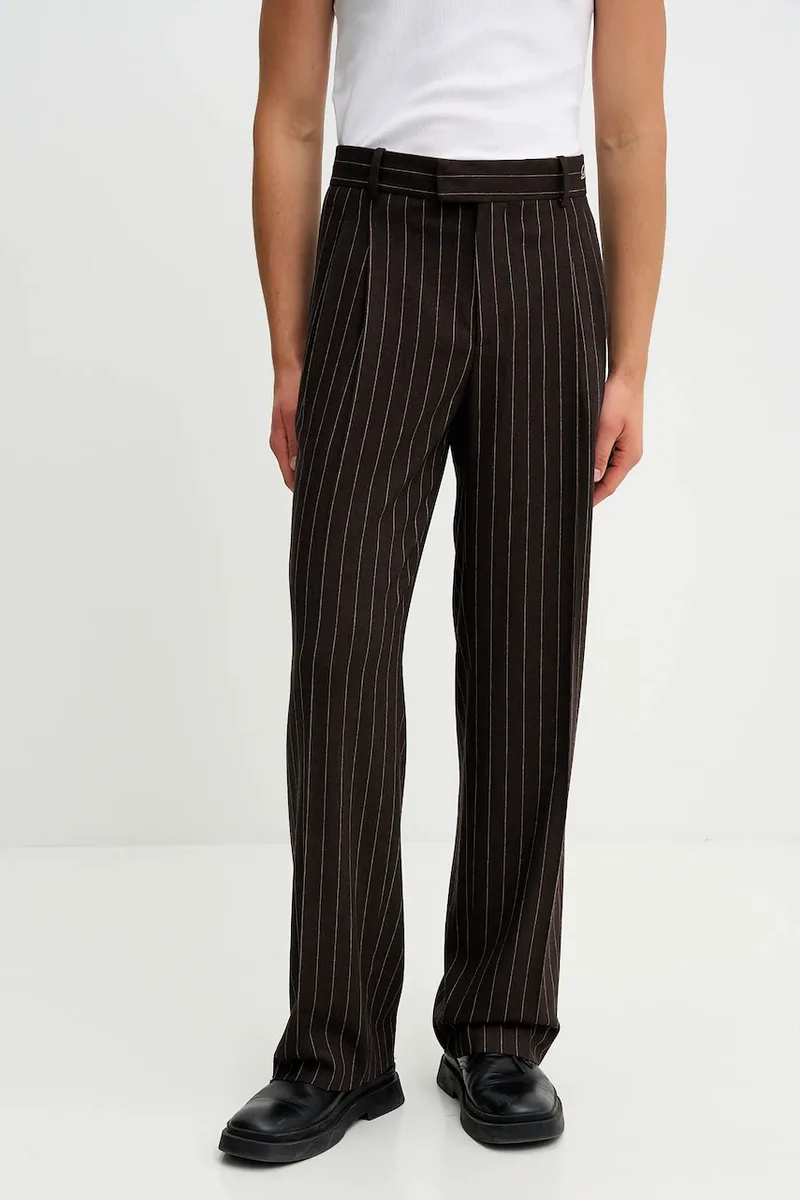 Παντελόνι με προσθήκη μαλλιού Drôle de Monsieur Le Pantalon Pinstripes