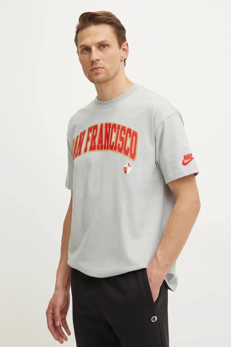 Βαμβακερό μπλουζάκι Nike San Francisco 49ers