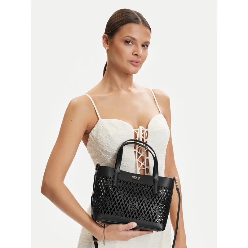 Τσάντα Guess Letty Mini HWPG99 11750 Μαύρο