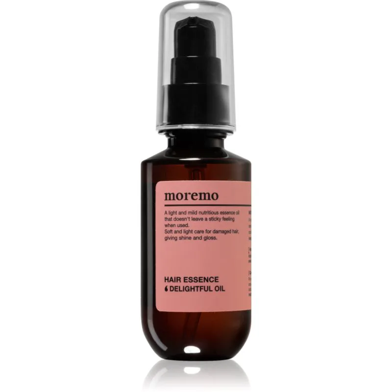moremo Hair Essence Delightful Oil ελαφρύ λάδι για ξηρά άκρα μαλλιών 70 ml