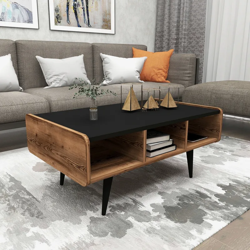 Τραπέζι Σαλονιού Line - Light Walnut 550Arn1730 (90x40x56)