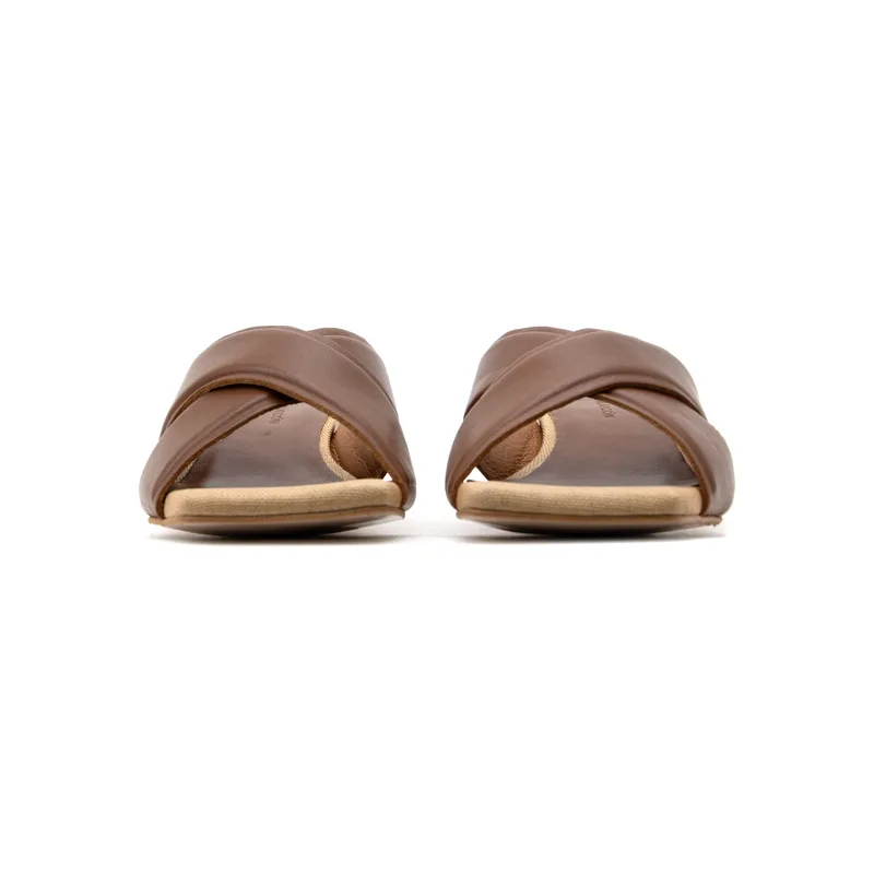 Σανδάλια χωρίς τακούνι Angel Alarcon GERDI LEATHER MID HEEL SANDALS WOMEN