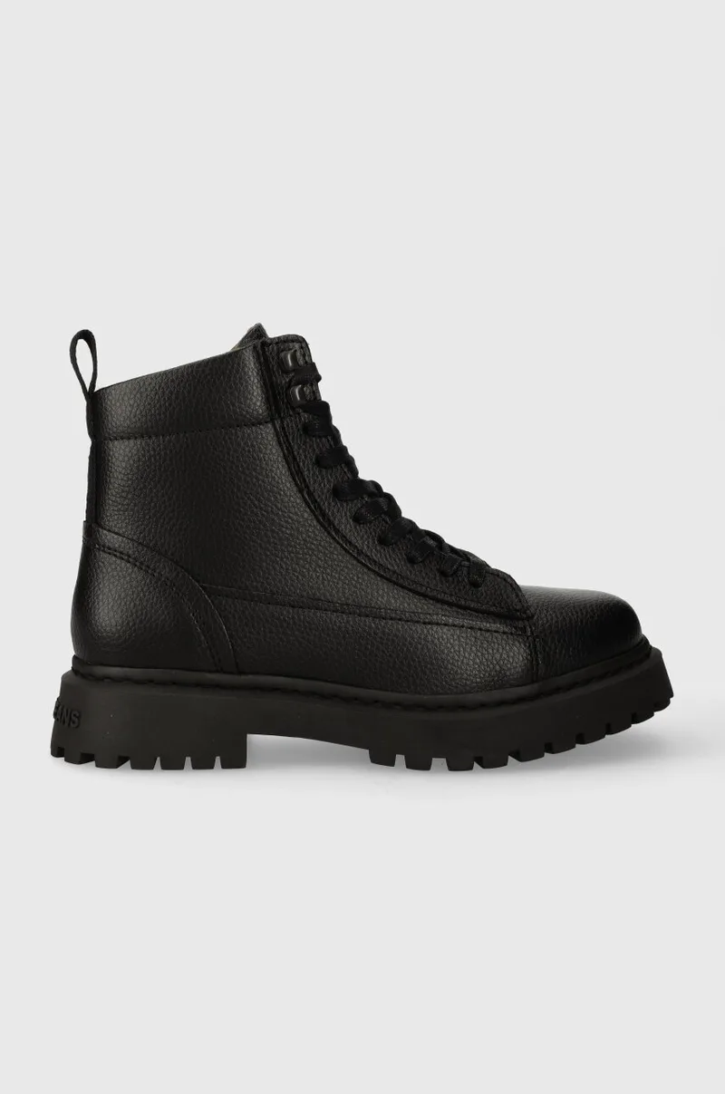 Δερμάτινες μπότες πεζοπορίας Tommy Jeans TJM WARM LINING BOOT