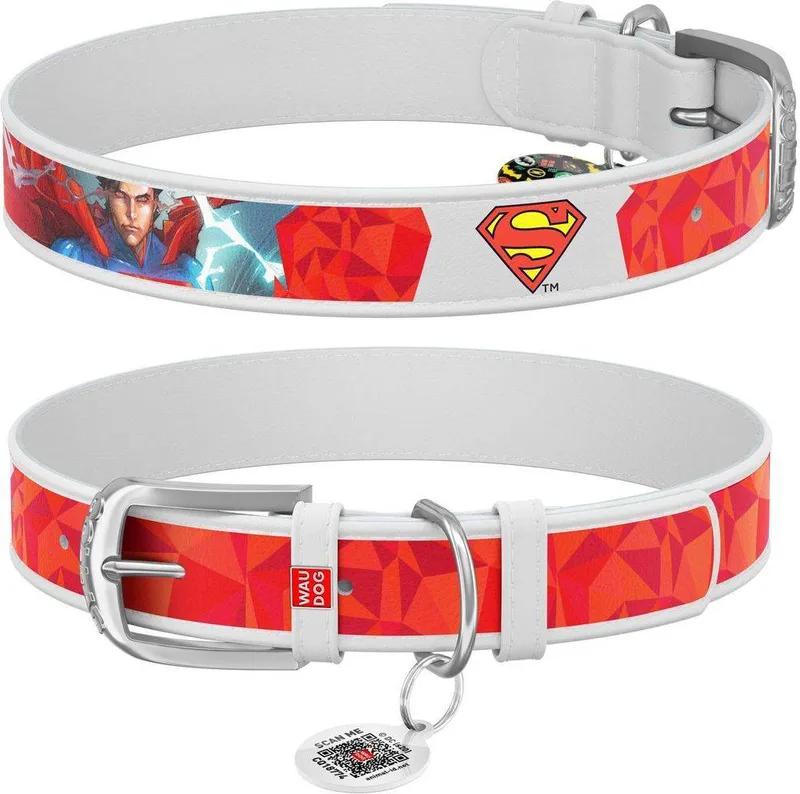 ΠΕΡΙΛΑΙΜΙΟ WAUDOG SUPERMAN1 ΛΕΥΚΟ ( 35MM / 44-58CM)