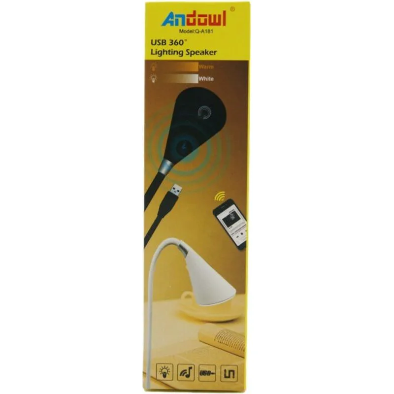 Andowl Επαναφορτιζόμενο LED Φωτιστικό Ασφαλείας με Μπαταρία